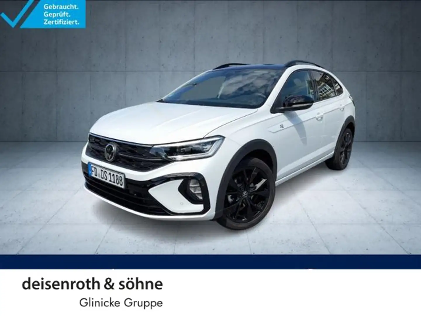 Volkswagen Taigo R-Line 1.0 TSI DSG Nav/ACC/Kam/AppCon/Matr Weiß - 1