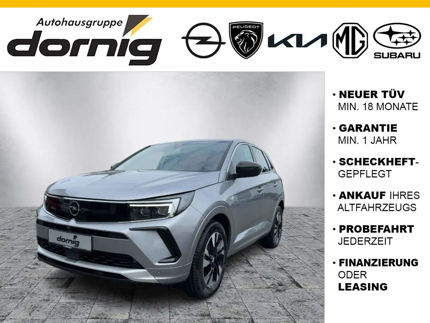 Opel Grandland X Grandland Eleg.,AHK,Nav,Matrix LED,Kam Gris - 1