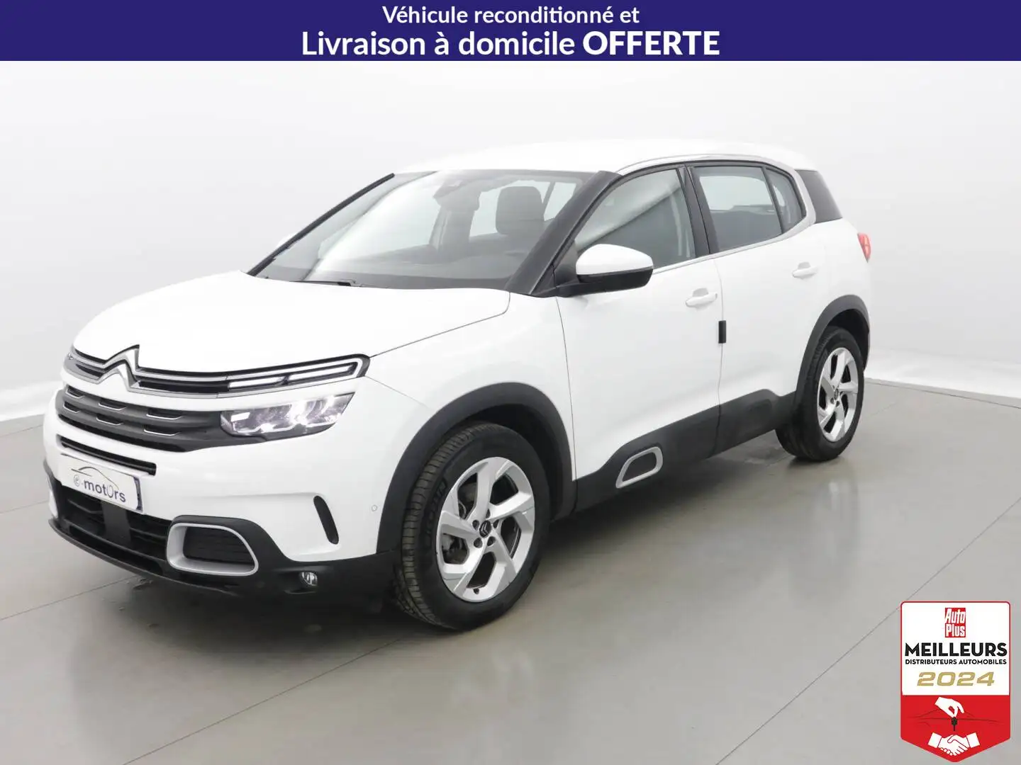 Citroen C5 Aircross PureTech 130 EAT8 Feel +GPS +Caméra Blanc - 1