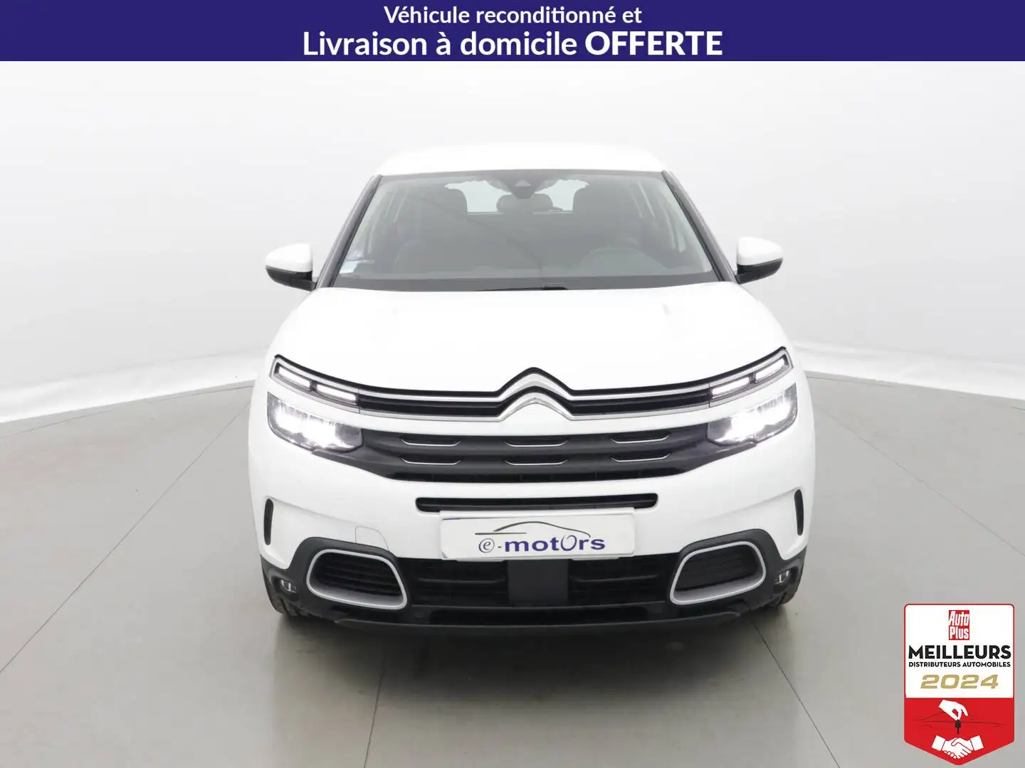 Citroen C5 Aircross PureTech 130 EAT8 Feel +GPS +Caméra Blanc - 2