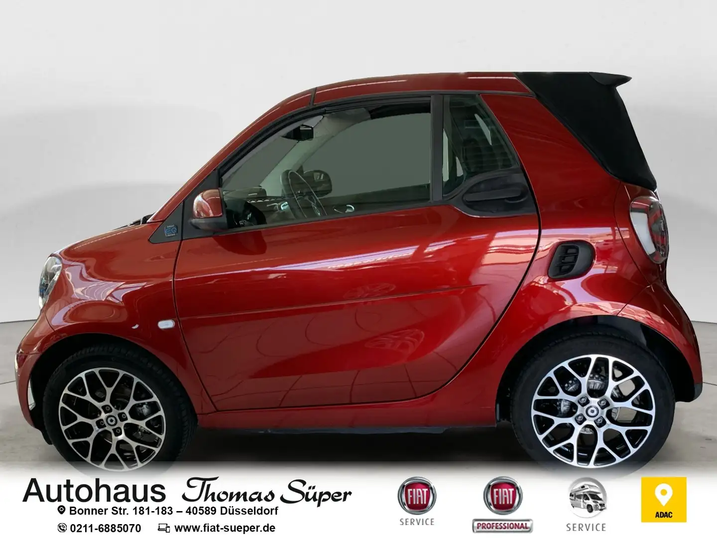 smart forTwo electric drive EQ  Cabrio Apple Android Kamera DAB Rot - 2