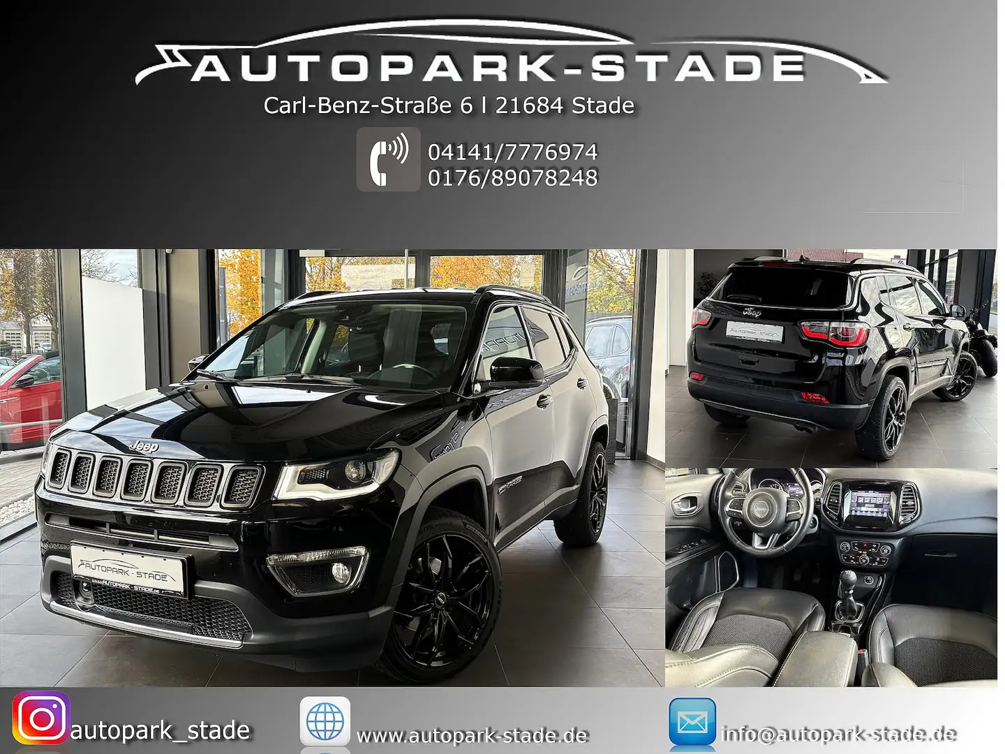 Jeep Compass Limited FWD Bi-Xen Leder Assist. Leder Schwarz - 1