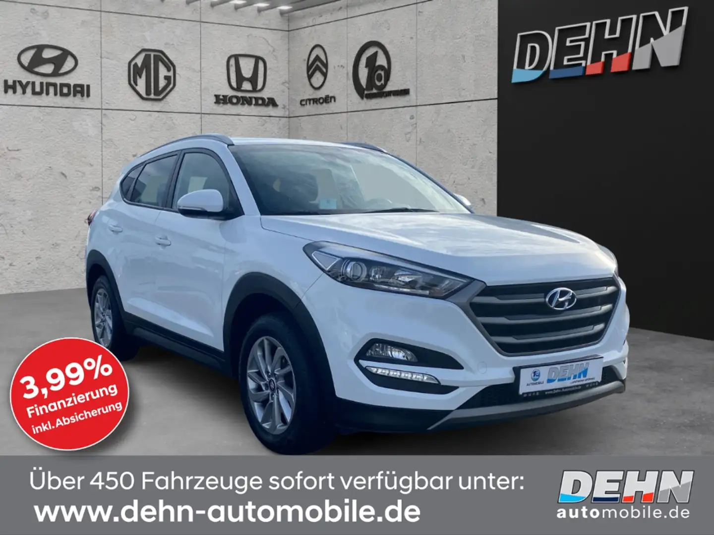 Hyundai TUCSON 1.6 GDi Intro Edition Navi Mehrzonenklima Fahrerpr Weiß - 1