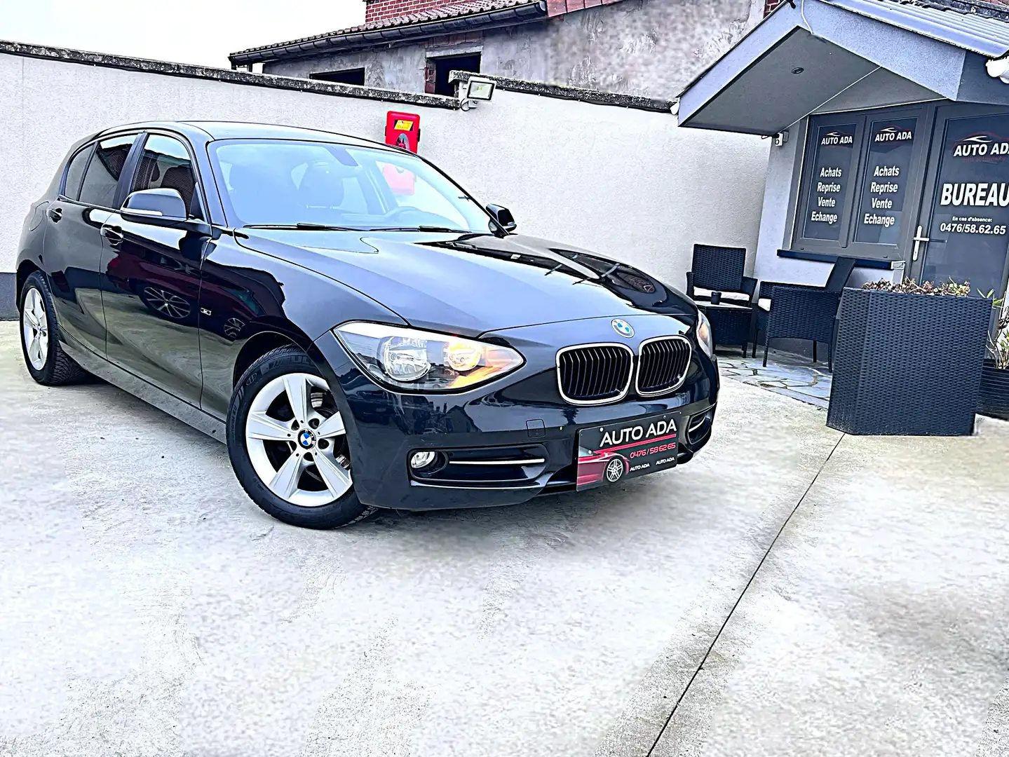 BMW 116 d--AIRCO--GPS--CUIR--GARANTIE 12 MOIS-- Zwart - 1