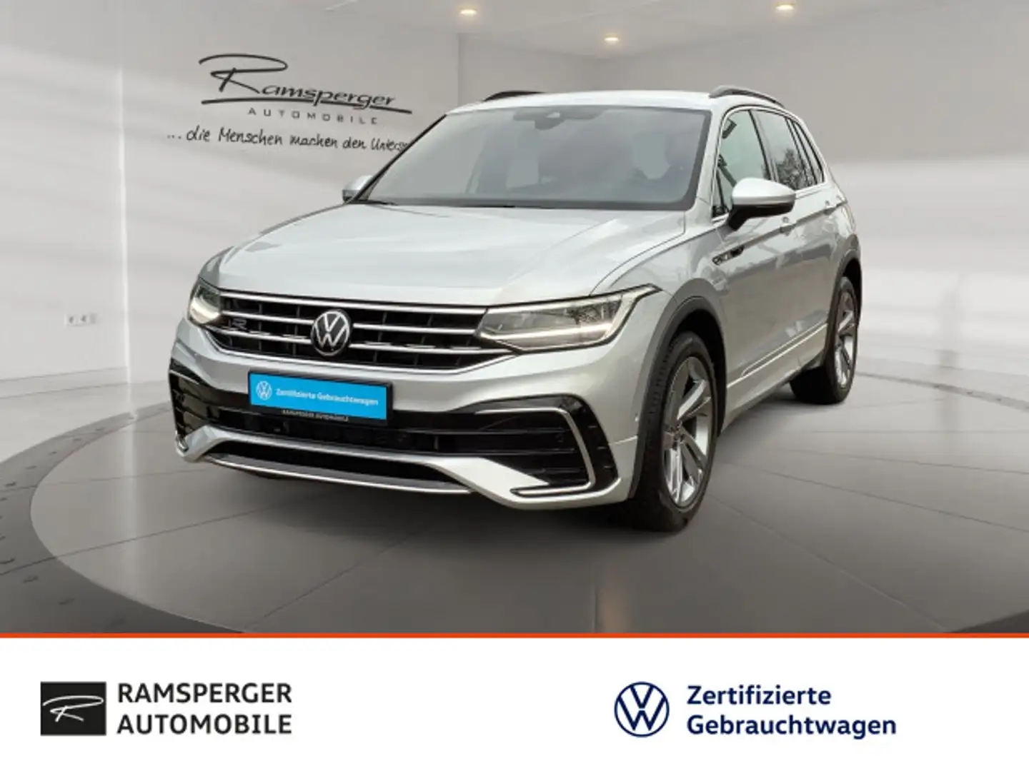 Volkswagen Tiguan 1.5 TSI DSG R-Line AHK ACC LED Standh. Silber - 1