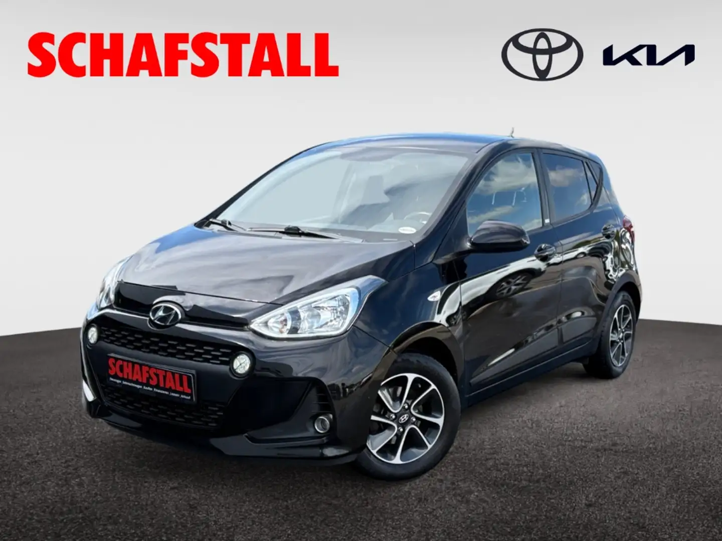 Hyundai i10 1.2 Passion 1.Hand Klima Sitzheizung DAB Radio Schwarz - 1