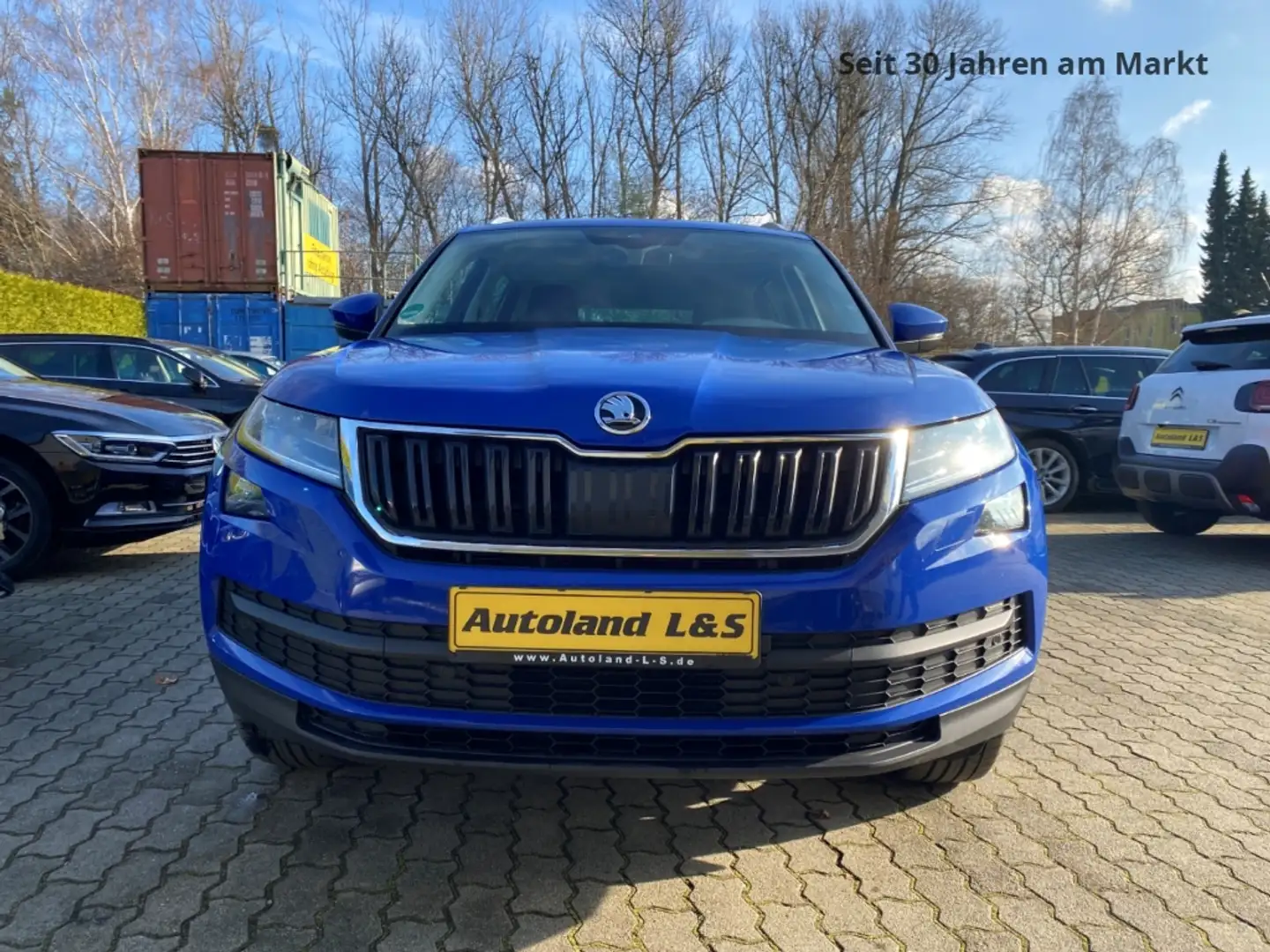 Skoda Kodiaq Style,AHK,LED,SH,PDC,1.Hand,Scheckheft,Navi,Sound- Blu/Azzurro - 1