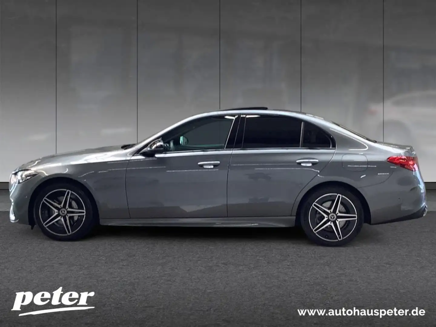 Mercedes-Benz C 300 e AMG/Night/LED/Panorama-SD/Burmester/DAB Grijs - 2