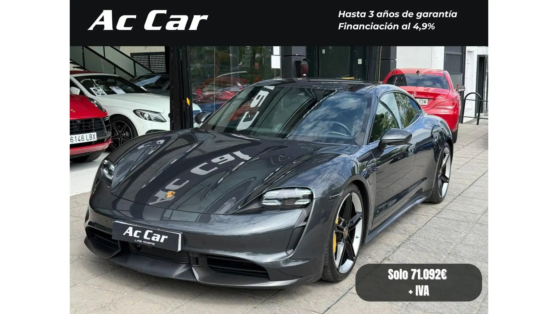 Porsche Taycan Turbo S Gris - 2