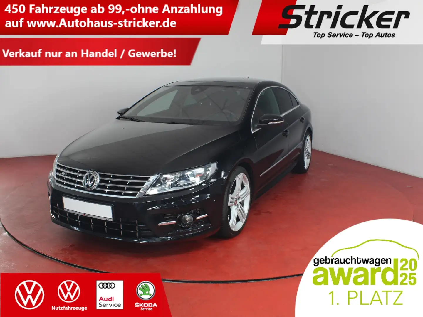 Volkswagen CC R-Line 3.6 TSI V6 DSG 4M TÜV bis 09.2027 AHK Pano Schwarz - 1