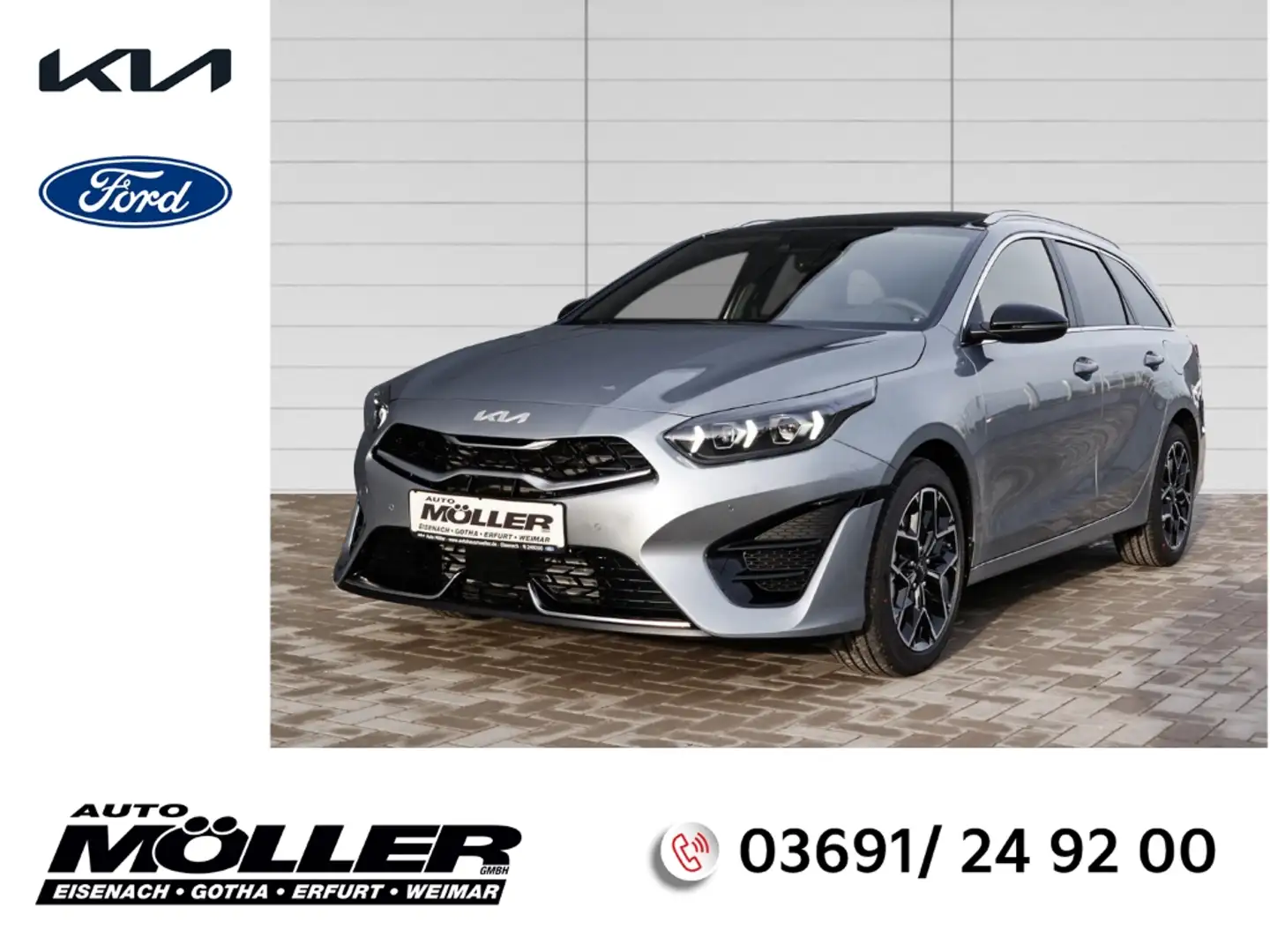Kia Ceed SW / cee'd SW 1.6D DCT7 GT-Line Glasdach LED Navi JBL Klimaautom Silber - 1