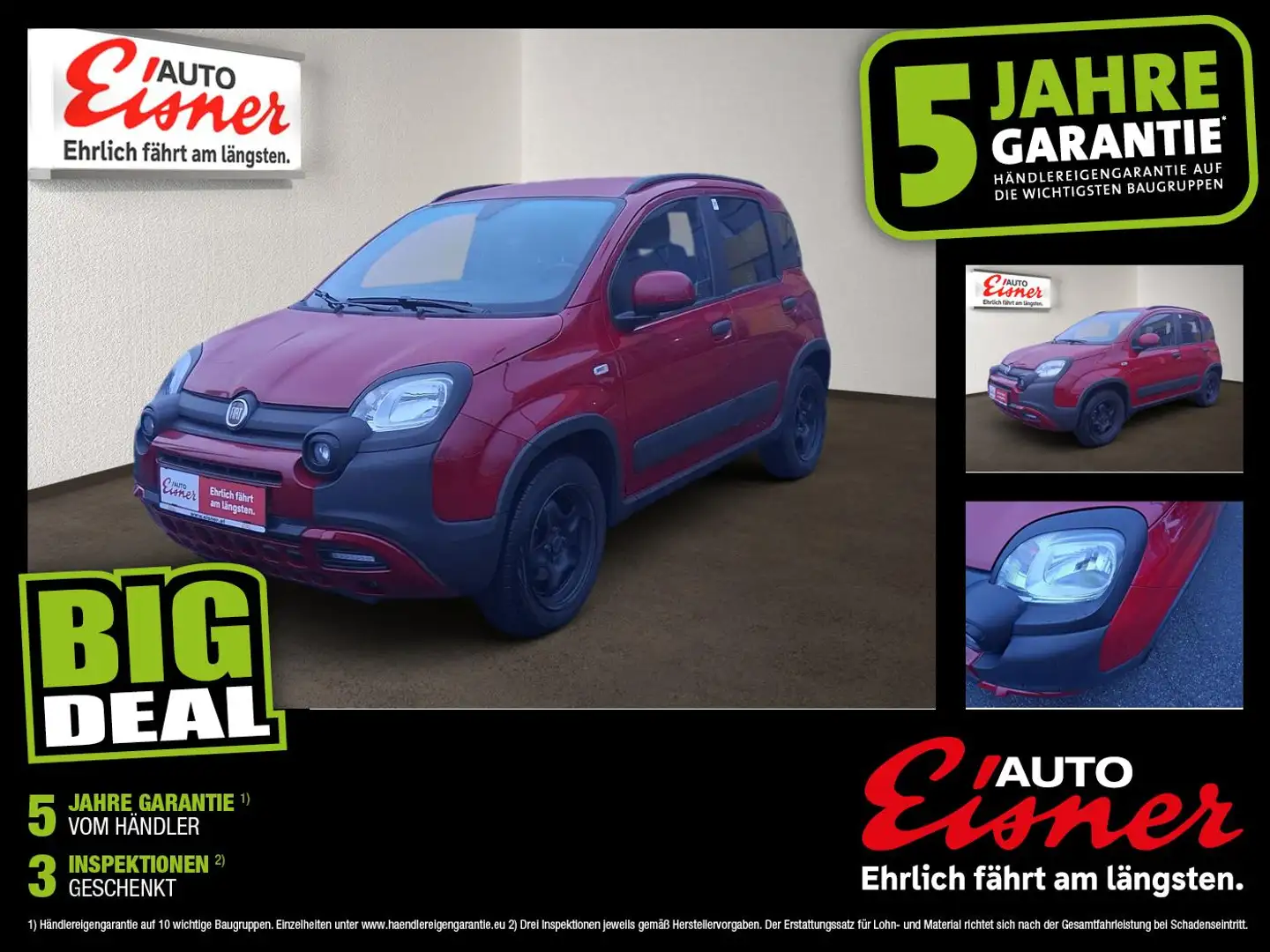 Fiat Panda 4X2 FIREFLY HYBRID 70 Rot - 1