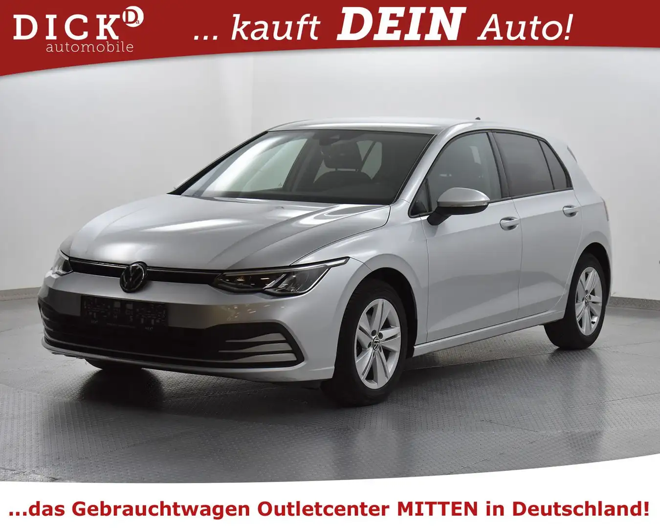 Volkswagen Golf VIII 1.5eTSI DSG Life VIRTU+NAV+LED+KAM+ACC Silver - 2
