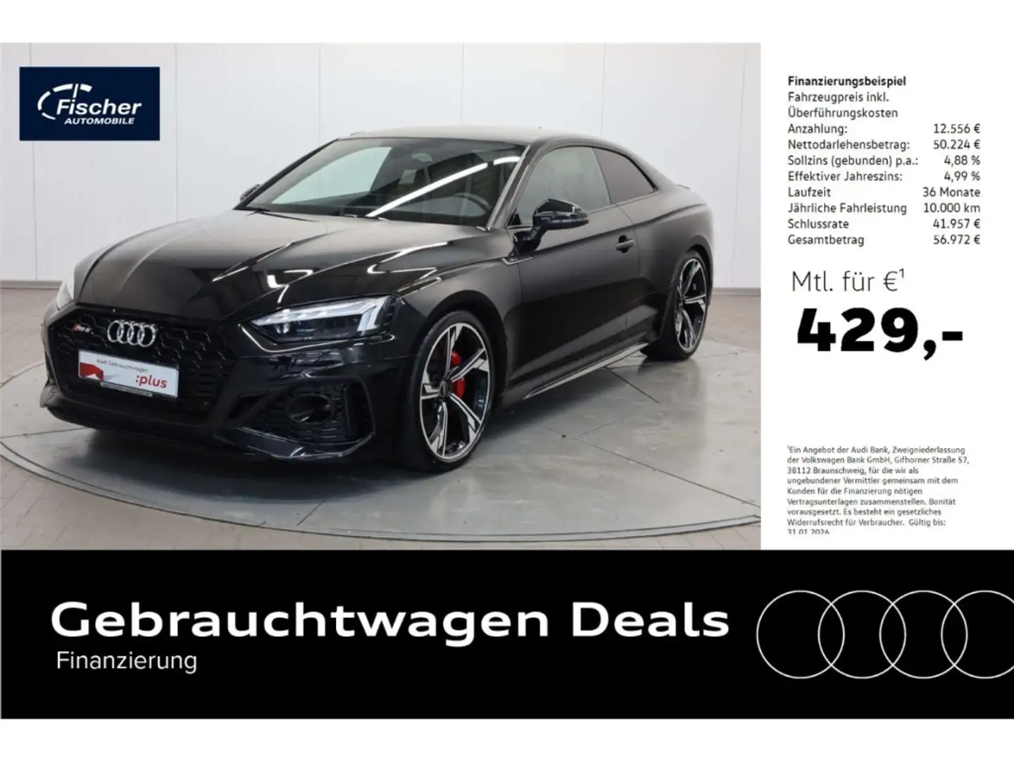 Audi RS5 Coupe 2,9 TFSI Quattro Schwarz - 1