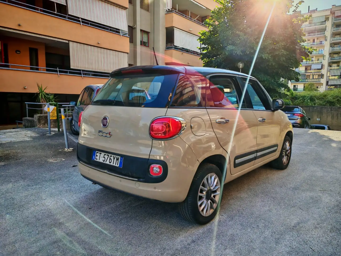 Fiat 500L 500L 2012 0.9 t.air t. natural power Easy 80cv Beige - 1