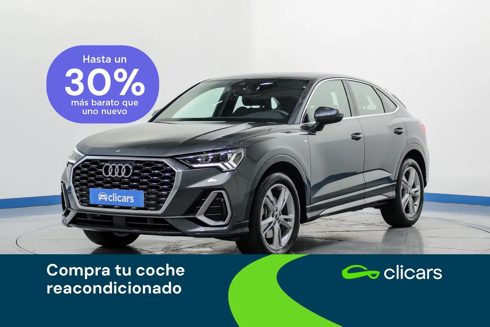 Audi Q3 Sportback 45 TFSI S line quattro S tronic Gris - 1