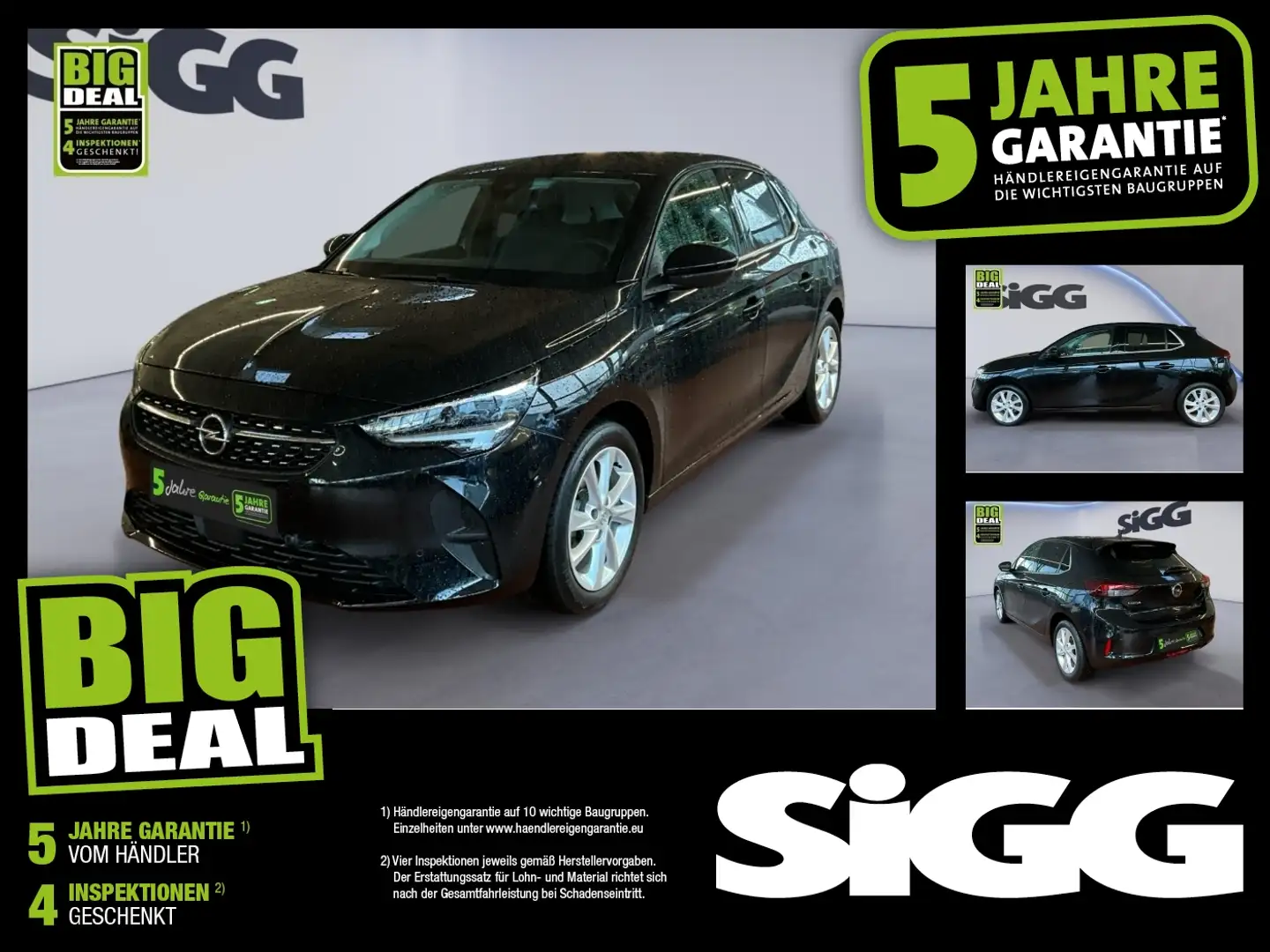 Opel Corsa F 1.2 Elegance Sitzheitzung AppleCarplay Schwarz - 1