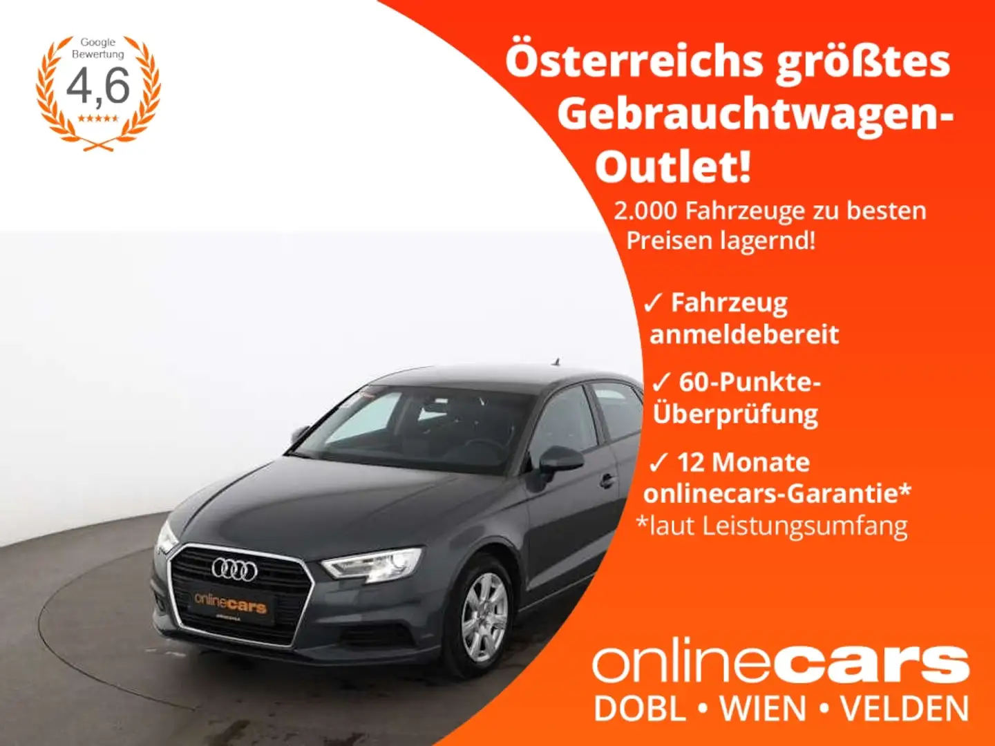 Audi A3 1.6 TDI Limousine XENON NAVI TEMPOMAT PDC Grau - 1