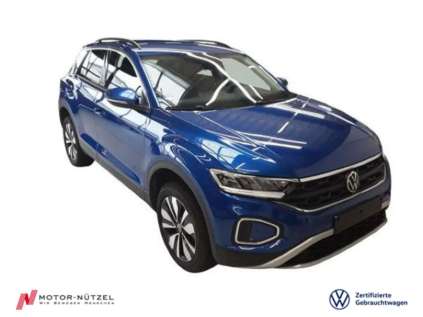 Volkswagen T-Roc 1.0 TSI MOVE 5JG+LED+NAVI+ACC+DAB+SHZ+17Z. Blau - 1
