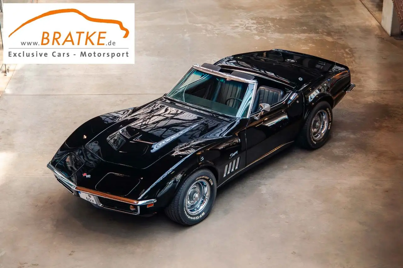 Corvette C3 '69er Stingray triple black 4-Gang matching no., foto 1