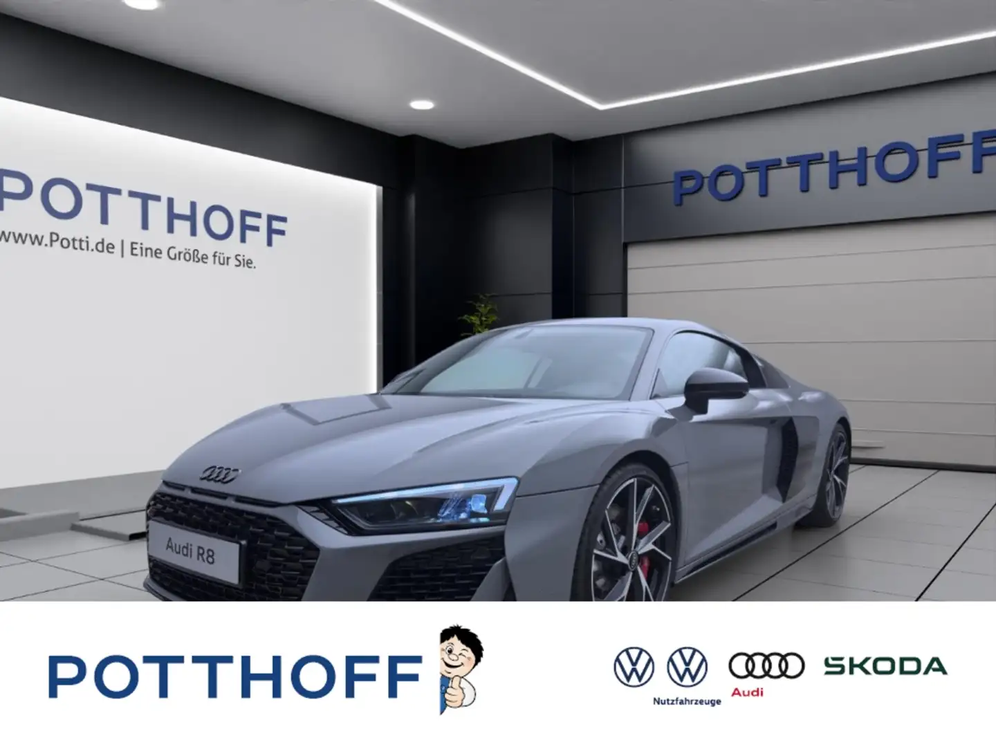 Audi R8 Coupe V10 performance RWD 419(570) kW(PS) S tronic Gris - 1