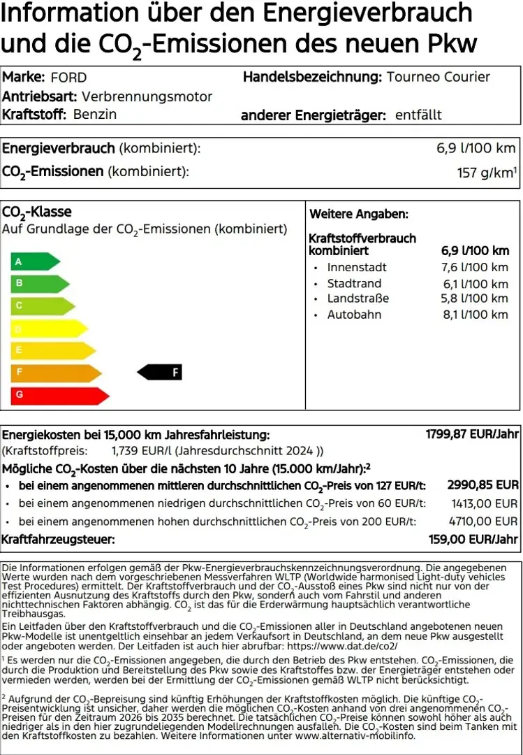 Ford Tourneo Courier 1.0 EcoBoost Active Grau - 2