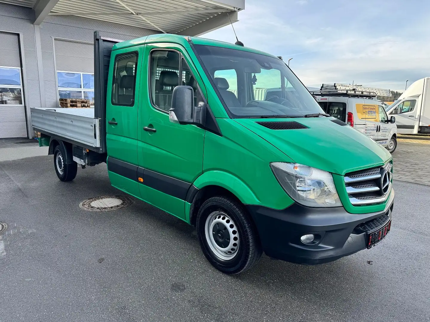 Mercedes-Benz Sprinter 316 CDI Pritsche Maxi Lang DoKa AHK Grün - 2