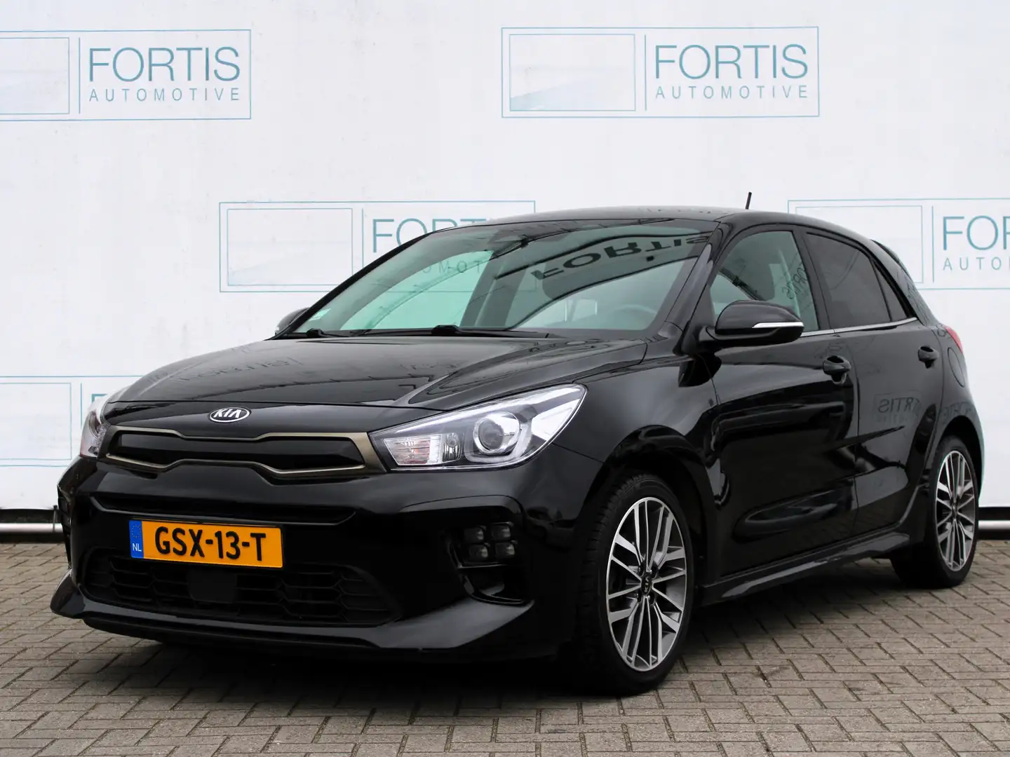 Kia Rio 1.0 T-GDi MHEV GT-Line CAMERA | HALF LEDER | CARPL Zwart - 1