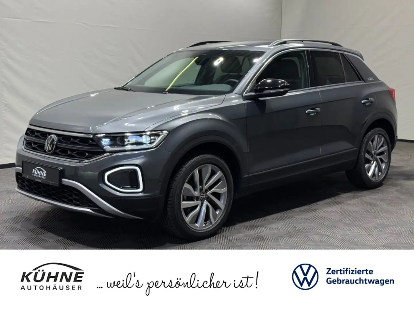 Volkswagen T-Roc T-ROC Goal 2.0 TDI DSG | AHK LED NAVI DAB SITZHZ Gris - 1