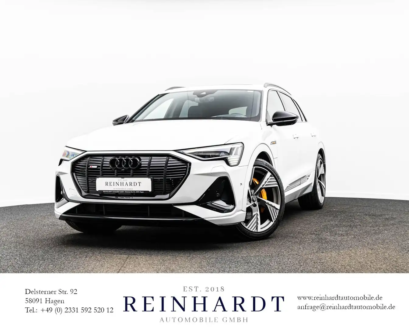 Audi e-tron 55 2x S LINE BLACK ACC/HuD/PANO/B&O/360° Weiß - 1