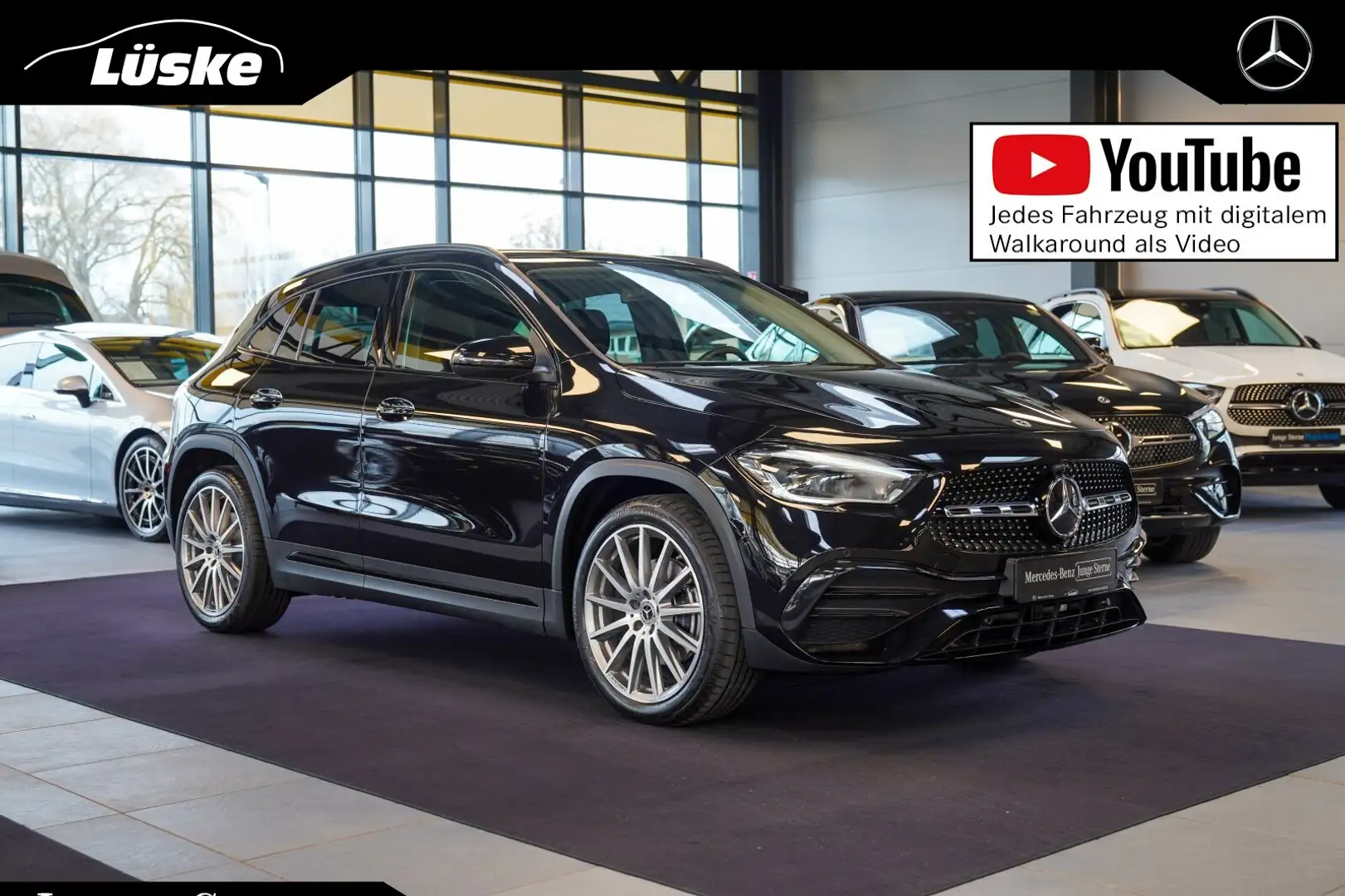 Mercedes-Benz GLA 220 GLA 220 d 4M AMG Line Night Vielspeiche AHK Memo Schwarz - 1