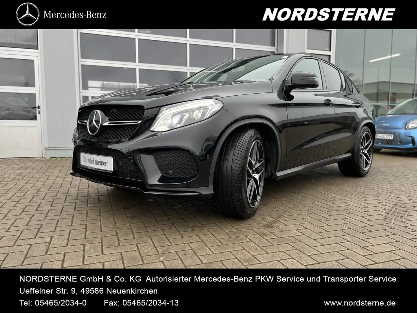 Mercedes-Benz GLE 400 GLE 400 4MATIC Coupé AMG-Line Airmatic Panorama Schwarz - 1