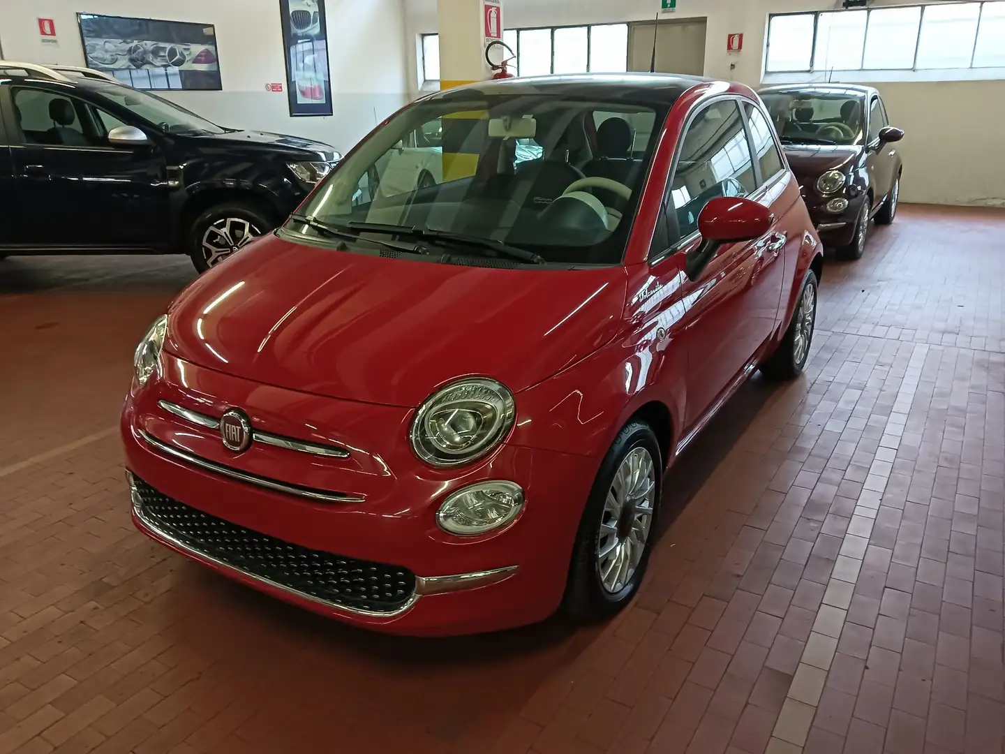 Fiat 500 1.0 hybrid Lounge DOLCEVITA Rosso - 1