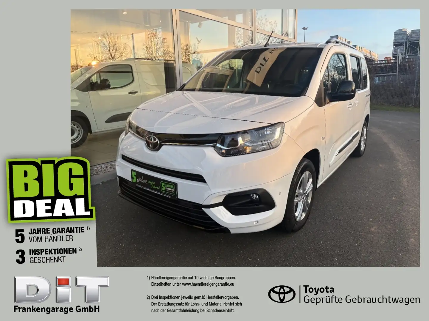 Toyota Proace City Verso 1.2 L1 Team D Kamera, Navi, AHK Білий - 1