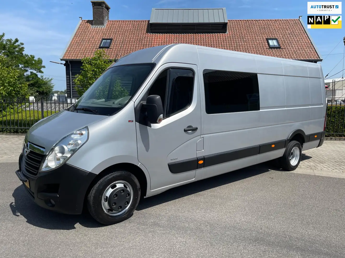 Opel Movano 2.3 CDTI L4 H3 DUBBELCABINE 6PERSOONS DUBBEL- LUCH Stříbrná - 1