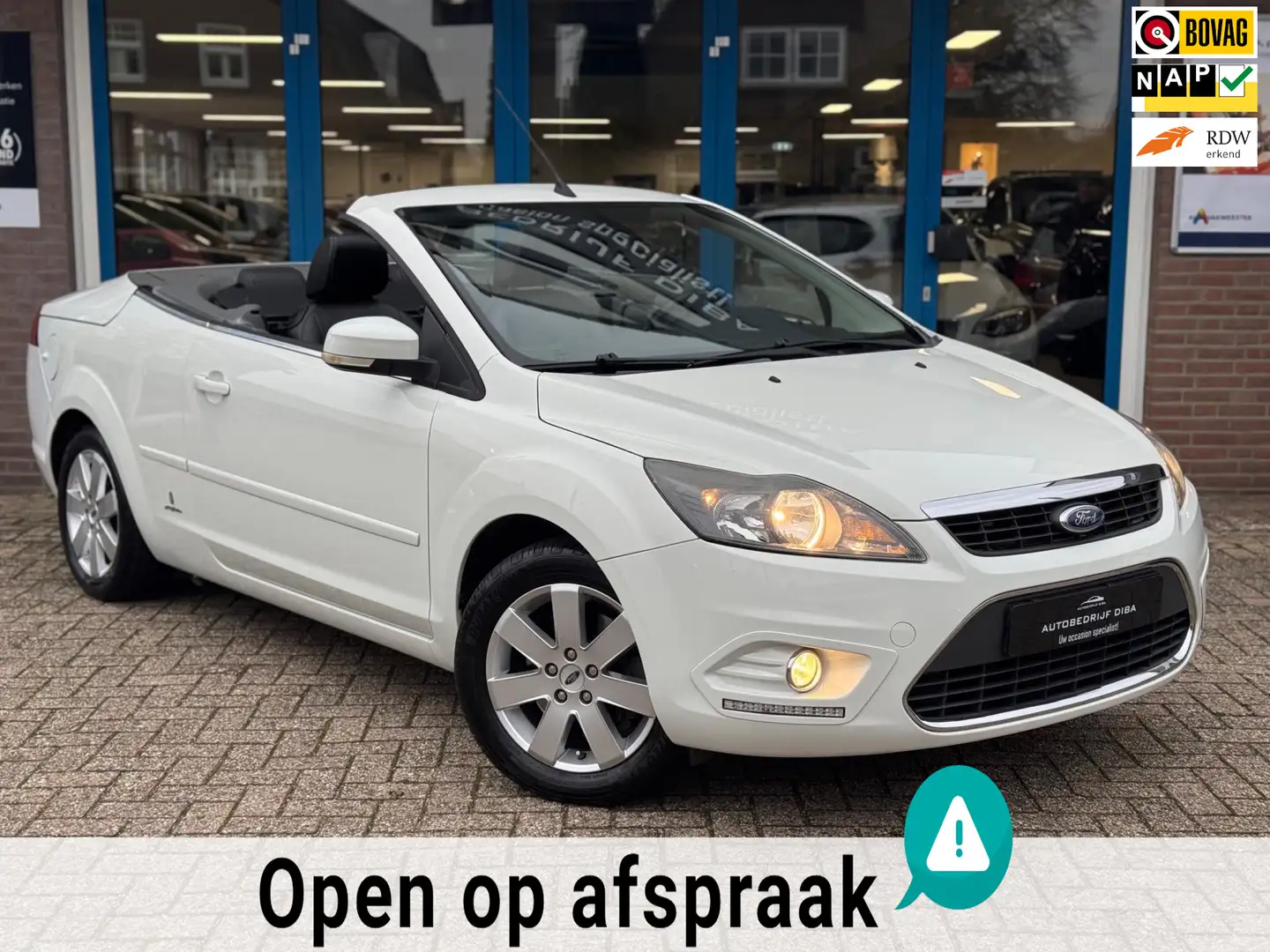 Ford Focus CC Coupé-Cabriolet 2.0 Limited 2011 AUT Leder NAP! Blanco - 1