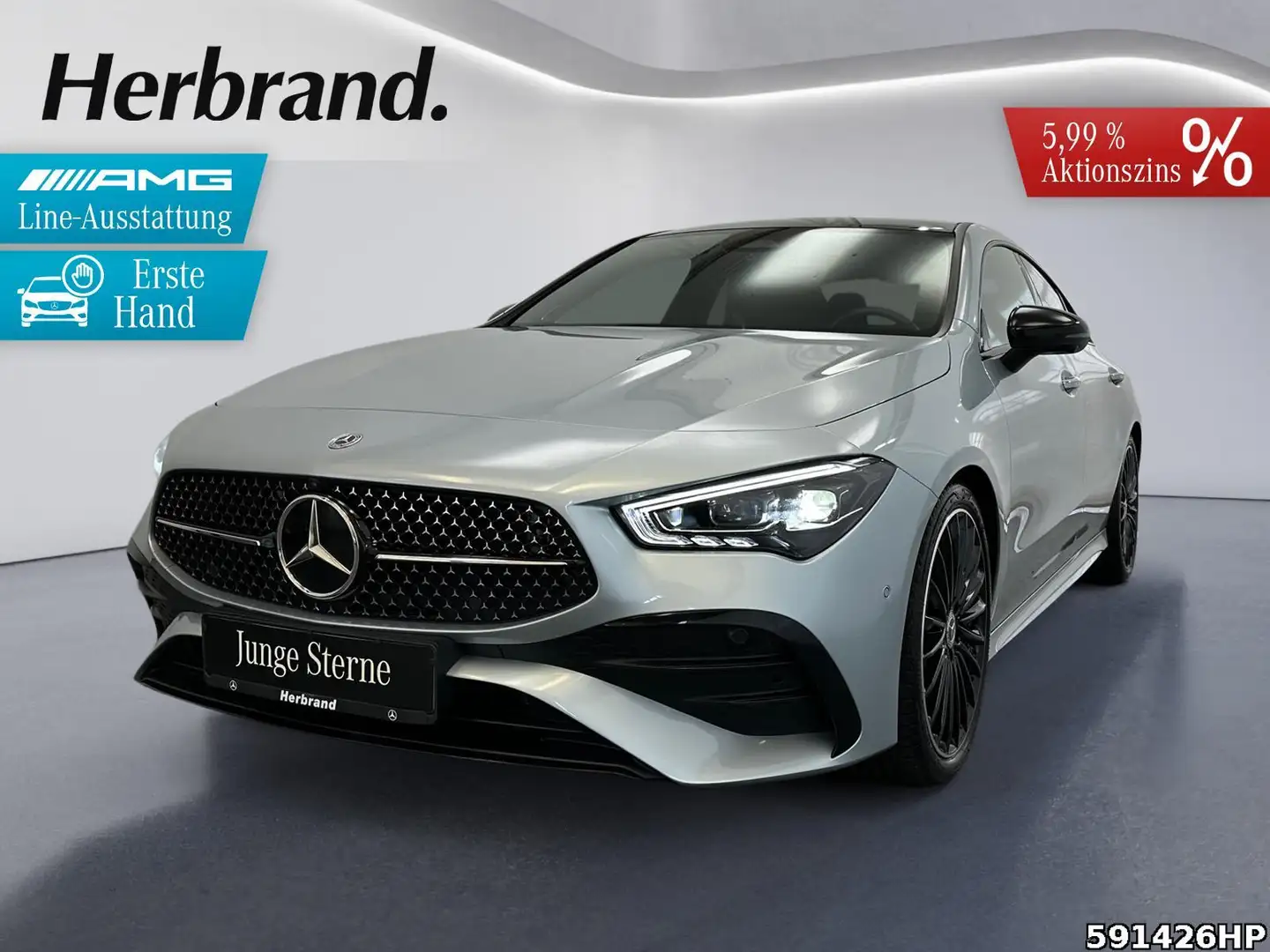 Mercedes-Benz CLA 220 4M AMG  Night Pano Burmester Multibeam Silber - 1