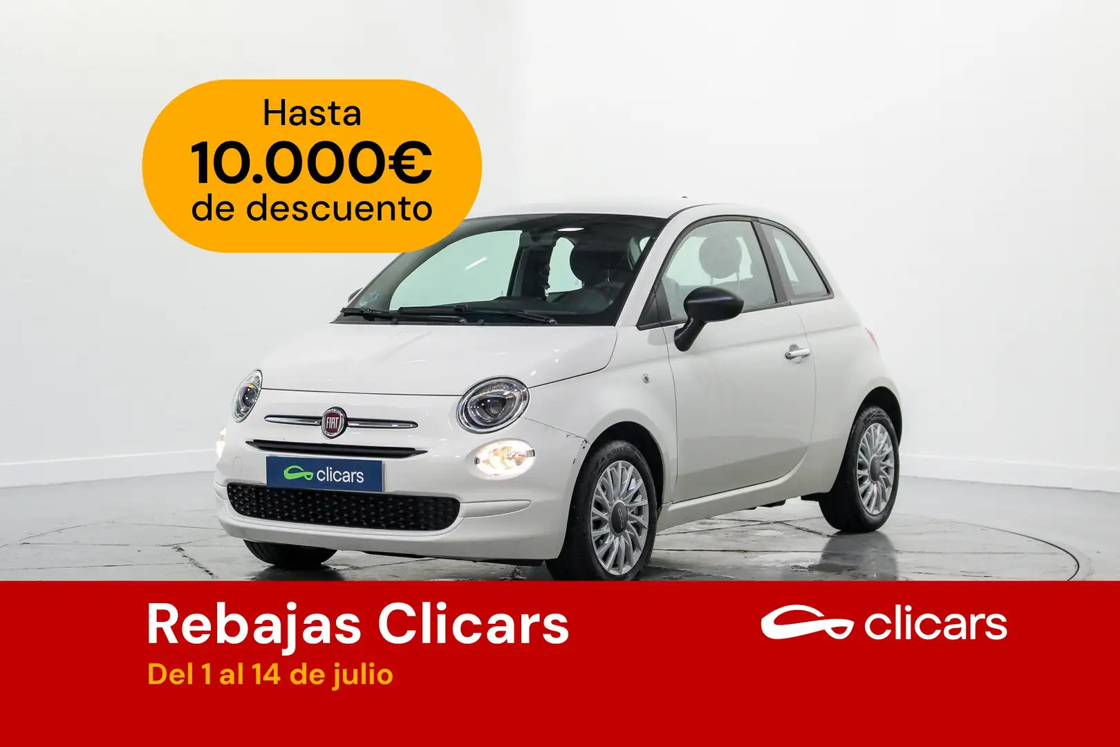 Fiat 500 1.0 Hybrid Cult 52kW Blanco - 1
