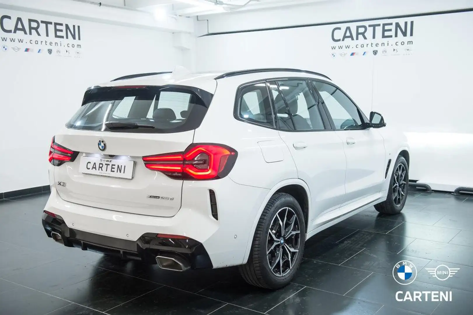 BMW X3 xdrive20d mhev 48V Msport auto Bianco - 2