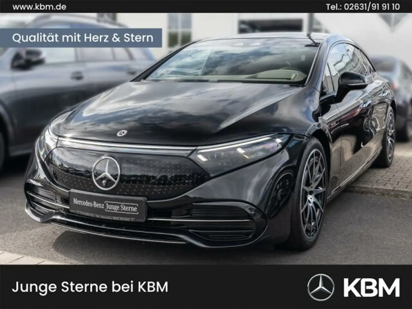 Mercedes-Benz EQS EQS 580 4M PANO°FAHRASS-P°360°DIGITAL°HYPER°BURM Negro - 1