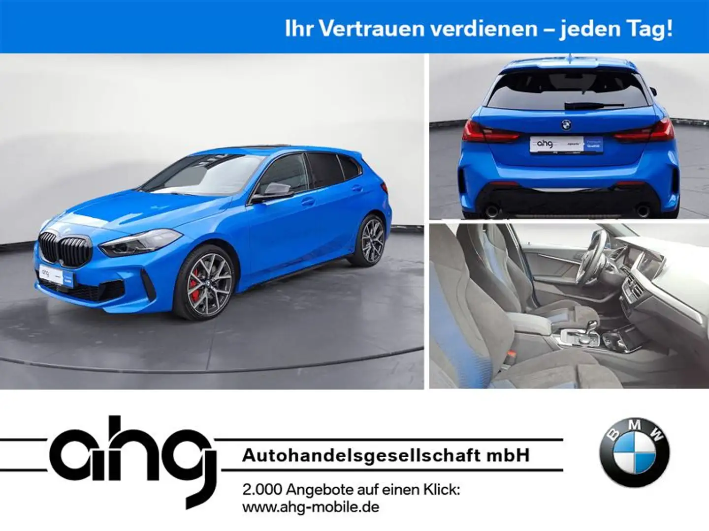 BMW 128 ti M-Sport *Shadow*Pano*Navi*Memory*LED*ACC* Blau - 1