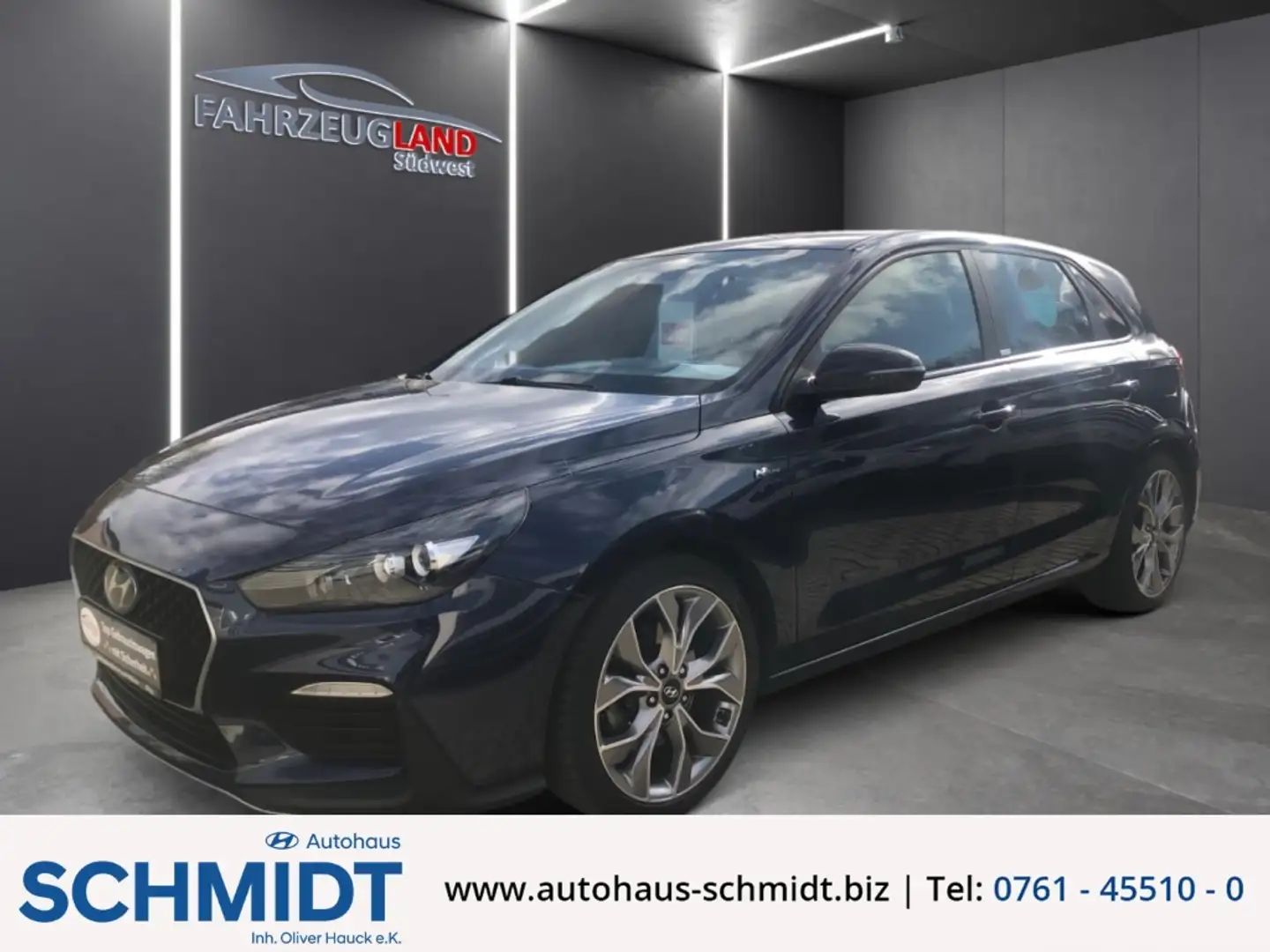 Hyundai i30 N Line 1.4 T-GDI Sportpaket Navi LED Apple CarPlay Bleu - 1