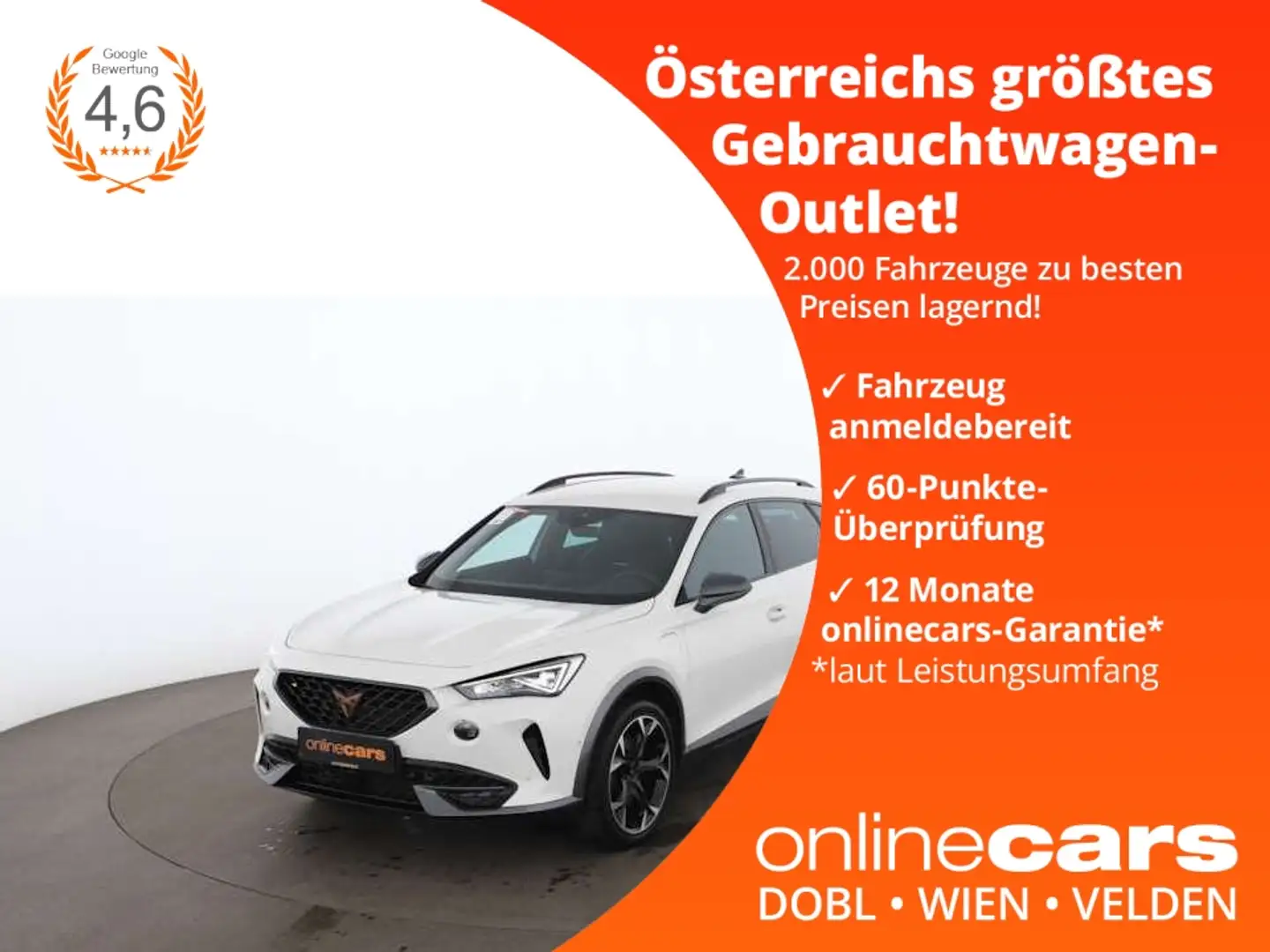 CUPRA Formentor 1.4 VZ eHybrid PHEV 150/245 Aut LED NAV Weiß - 1