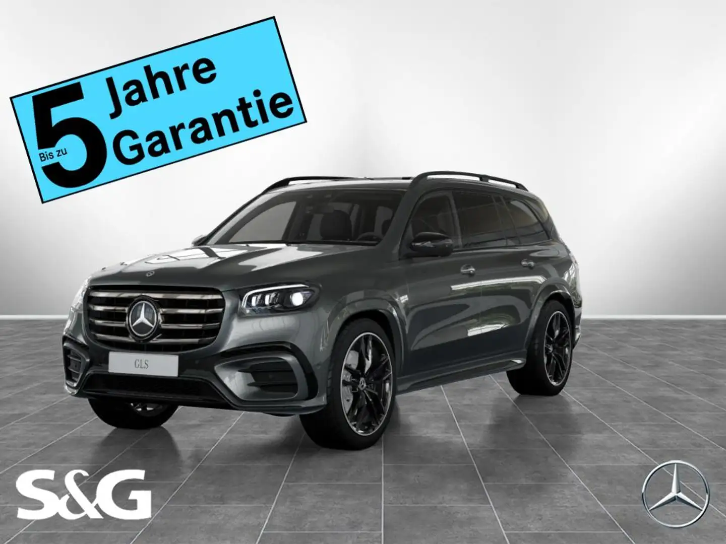 Mercedes-Benz GLS 450 d 4M AMG Dist+360°+AHK+M-LED+Pano+Standh Gris - 1