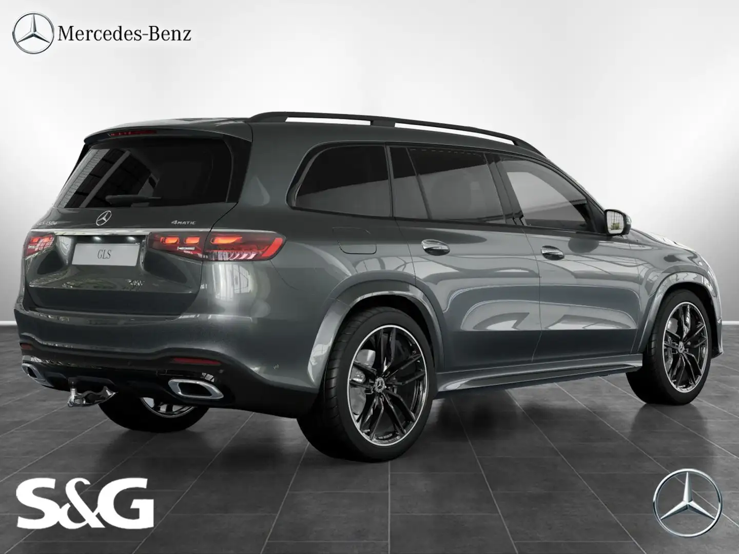 Mercedes-Benz GLS 450 d 4M AMG Dist+360°+AHK+M-LED+Pano+Standh Grau - 2