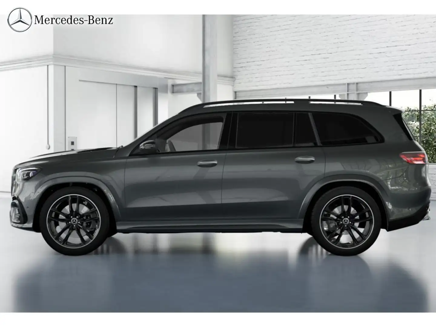 Mercedes-Benz GLS 450 d 4M AMG Dist+360°+AHK+M-LED+Pano+Standh Gris - 2