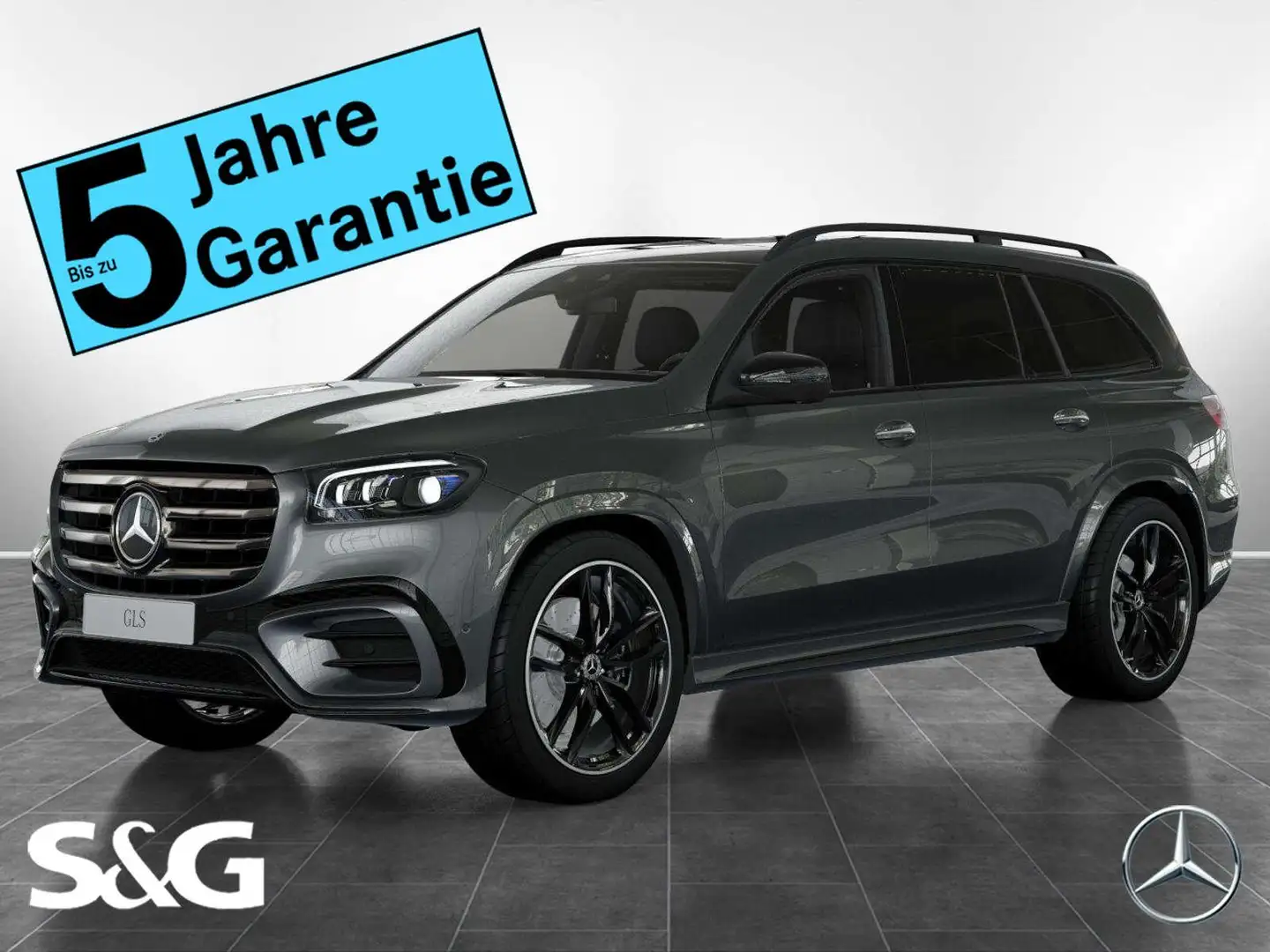 Mercedes-Benz GLS 450 d 4M AMG Dist+360°+AHK+M-LED+Pano+Standh Šedá - 1