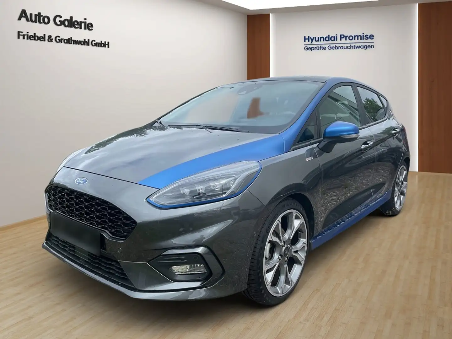 Ford Fiesta EcoBoost ST-Line X Pano+Sound-Sys+WKR-LM Gris - 1
