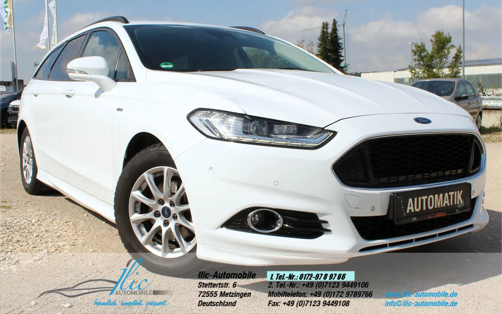 Ford Mondeo Turnier ST-Line/NAVI/LED/AHK/ALU18/KAMERA Blanc - 1