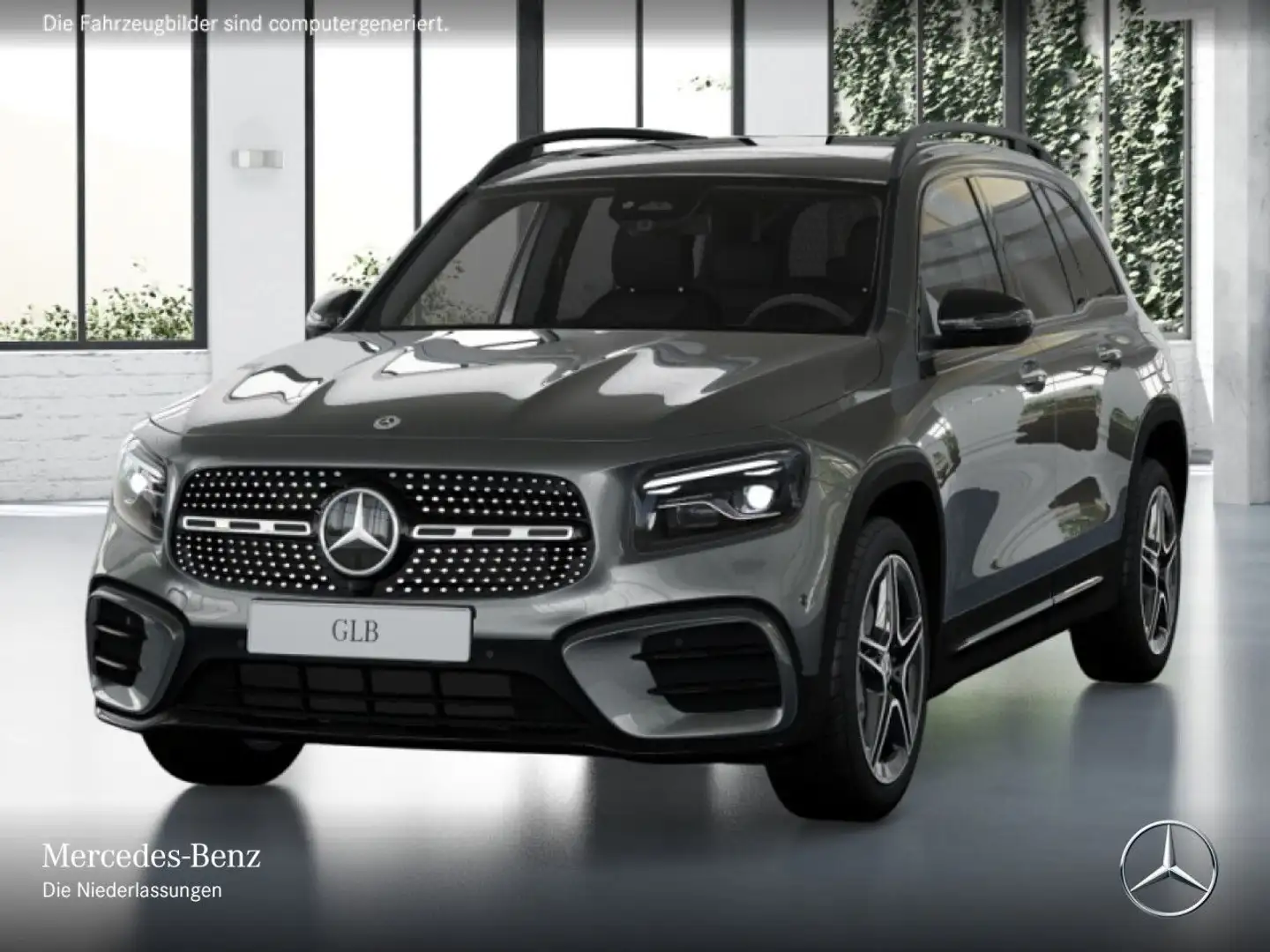 Mercedes-Benz GLB 220 4M AMG+NIGHT+PANO+360°+AHK+MULTIBEAM+19" Šedá - 2